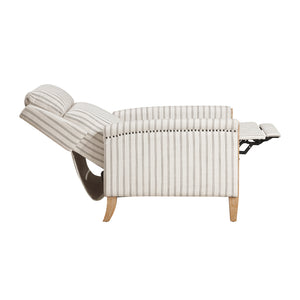 Textured Fabric Push Back Reclining Chair
