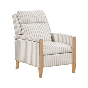 Textured Fabric Push Back Reclining Chair