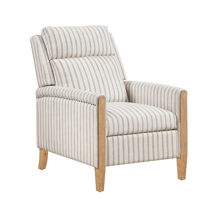 Textured Fabric Push Back Reclining Chair