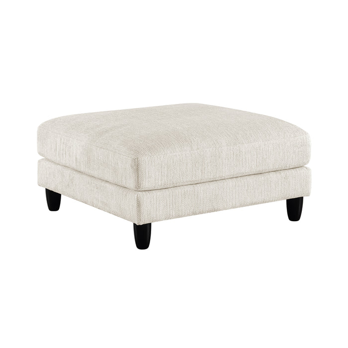 Textured Microfiber Ottoman