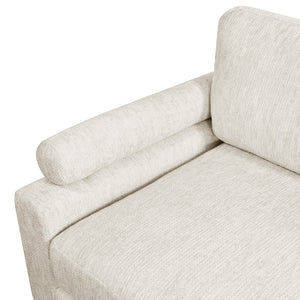 Textured Microfiber 4-Piece Modular Sectional with Ottoman