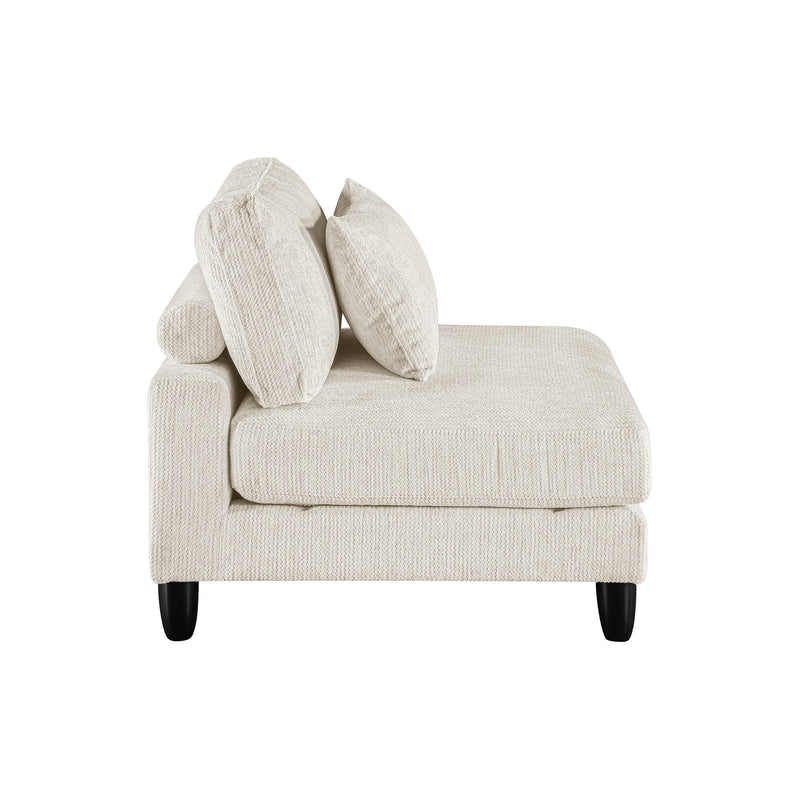 Textured Microfiber Armless Chair – Lexicon Home