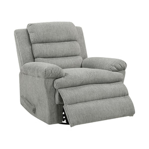 Textured Microfiber Manual Swivel Glider Reclining Chair