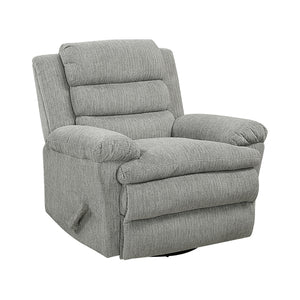 Textured Microfiber Manual Swivel Glider Reclining Chair
