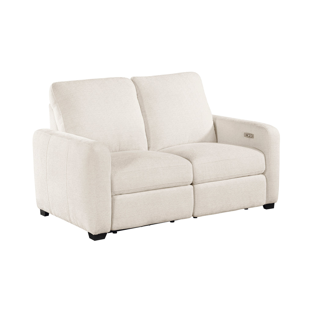 Chenille Power Double Reclining Loveseat