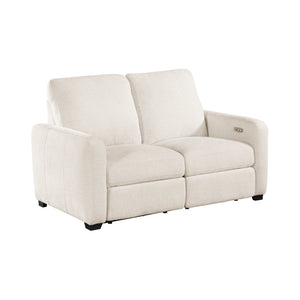 Chenille Power Double Reclining Loveseat