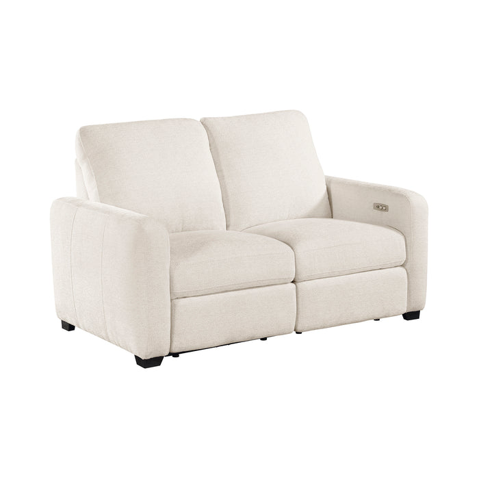 Chenille Power Double Reclining Loveseat