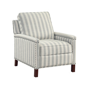 Textured Fabric Push Back Reclining Chair