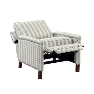 Textured Fabric Push Back Reclining Chair