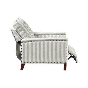 Textured Fabric Push Back Reclining Chair
