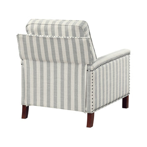 Textured Fabric Push Back Reclining Chair