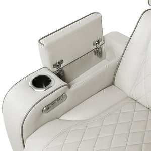 Faux Leather 3-Piece Power Reclining Sectional with Right Side Console