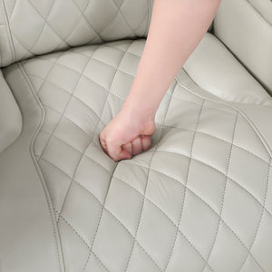 Faux Leather 3-Piece Power Reclining Sectional with Right Side Console