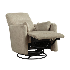 Microfiber Swivel Glider Reclining Chair
