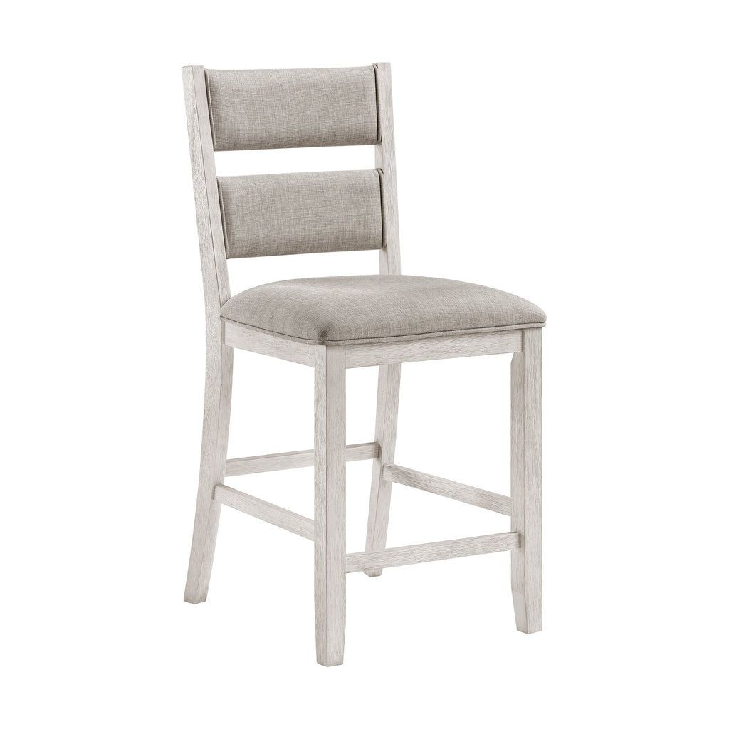 Textured Fabric Counter Height Chair