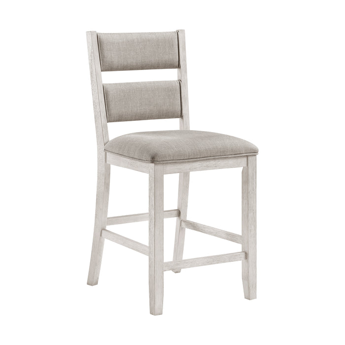 Textured Fabric Counter Height Chair