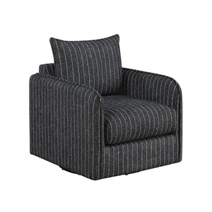 Textured Fabric Swivel Chair