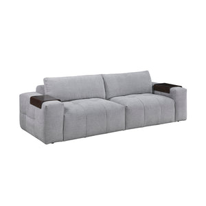 Textured Fabric Living Room Loveseat