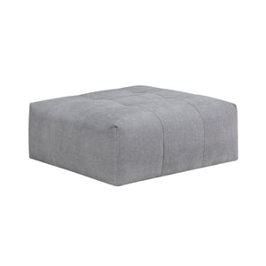 Textured Fabric Ottoman