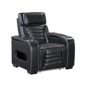 Leather Match Power Reclining Chair