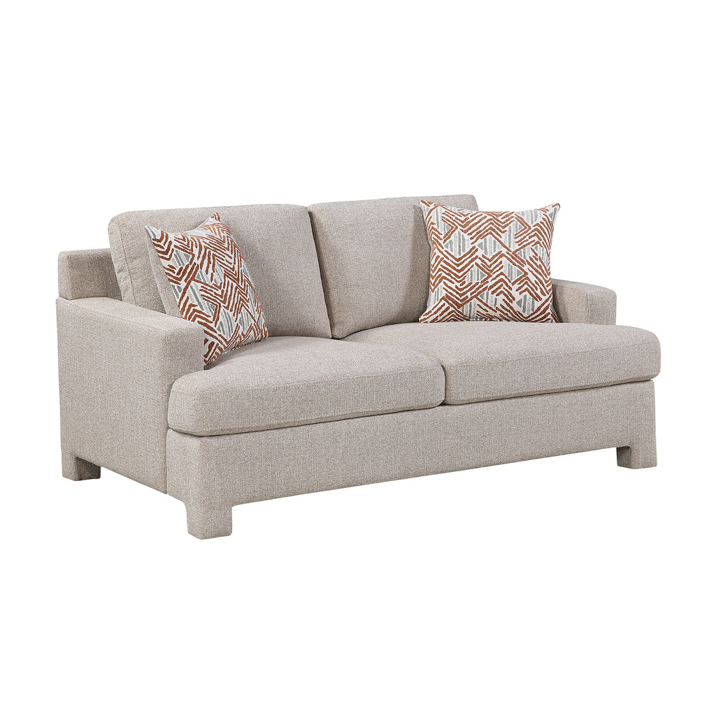 Chenille Fabric Living Room Loveseat