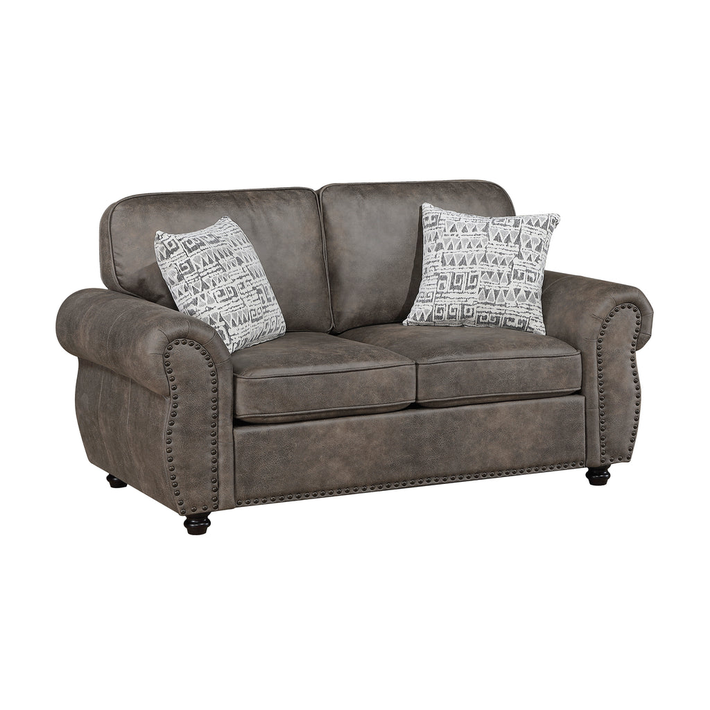 Microfiber Fabric Living Room Loveseat
