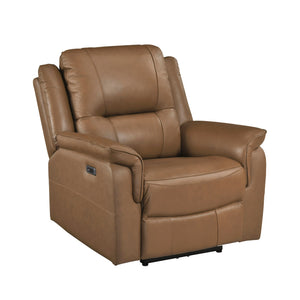 Leather Match Power Reclining Chair