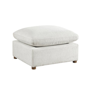 Chenille Fabric Ottoman