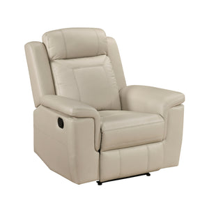 Leather Match Manual Reclining Chair