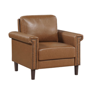 Faux Leather Living Room Chair