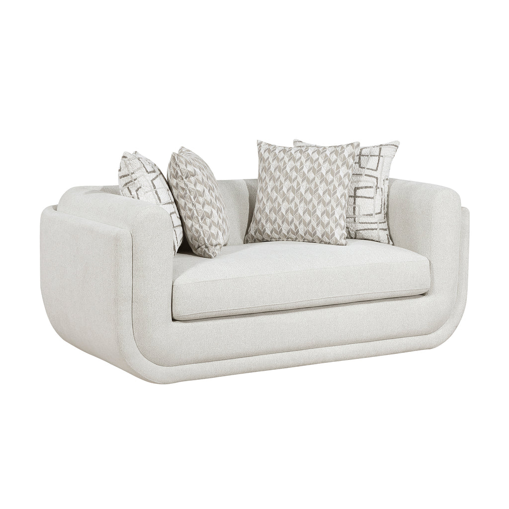 Chenille Fabric Living Room Loveseat