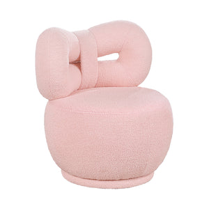 Boucle Fabric Kid's Swivel Chair