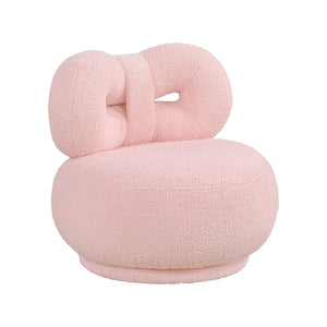 Boucle Fabric Mini Kid's Swivel Chair