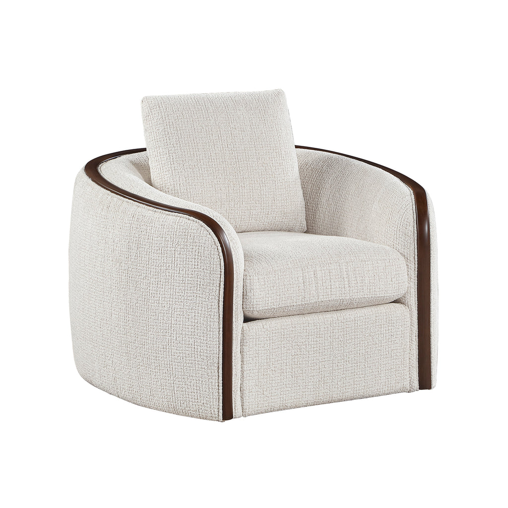 Chenille Fabric Swivel Chair