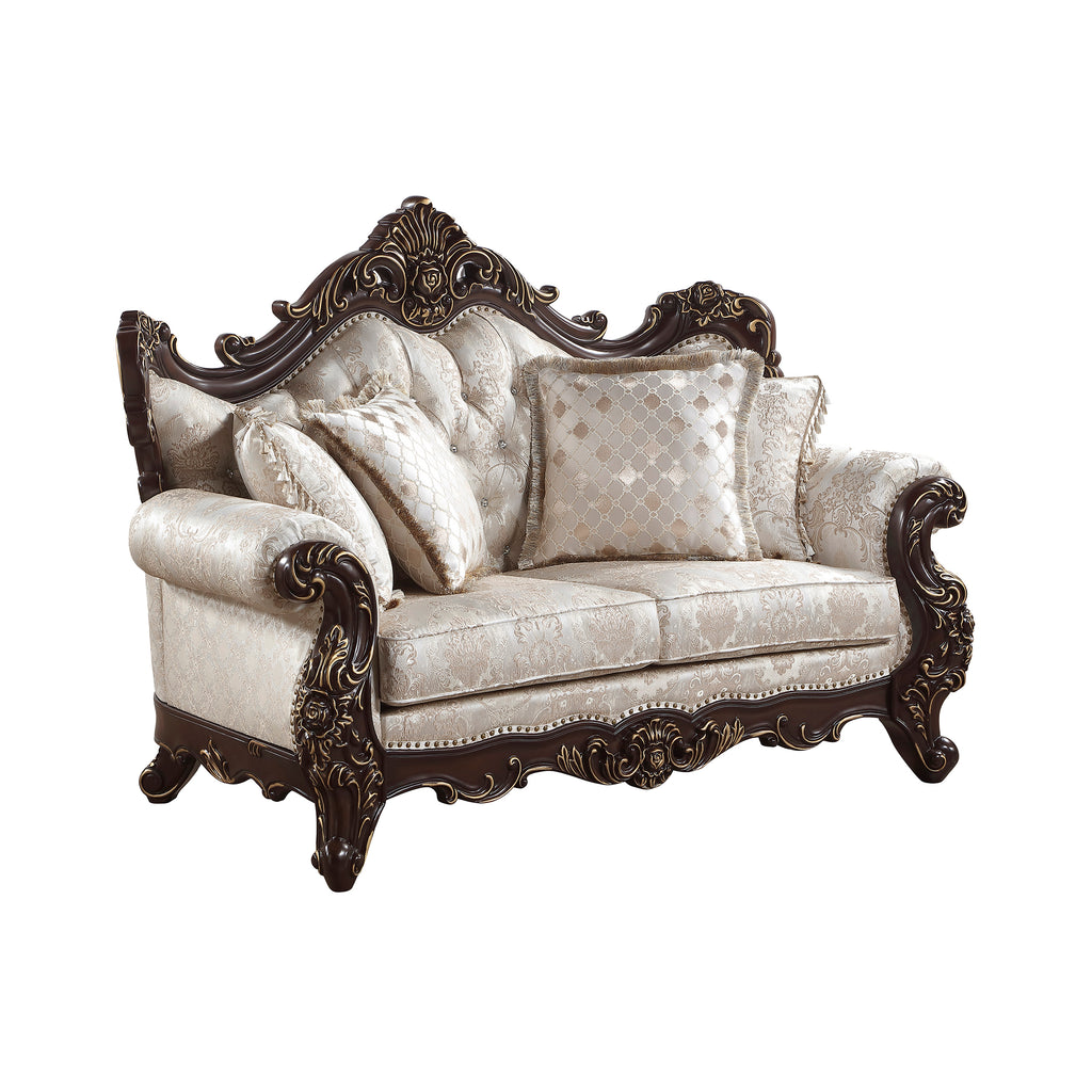 Jacquard Fabric Living Room Loveseat