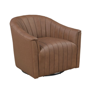 Leather Match Swivel Chair
