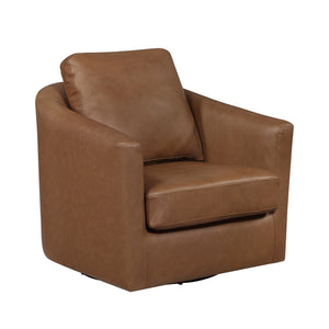 Leather Match Swivel Chair