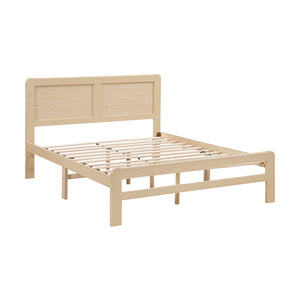 Wood Queen Platform Bed