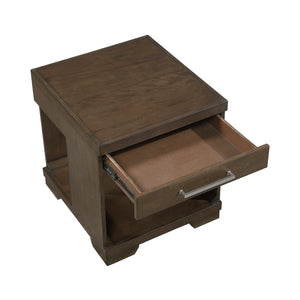 Wood End Table