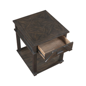 Wood End Table