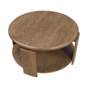 Wood Cocktail Table with Swivel Top
