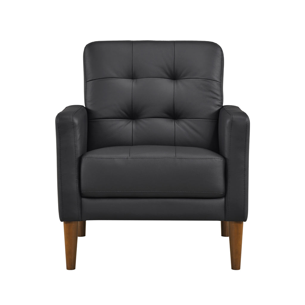 Leather Match Accent Chair