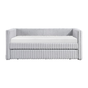 Corduroy Fabric Daybed with Trundle