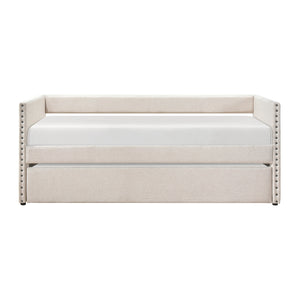 Textured Fabric Daybed with Trundle