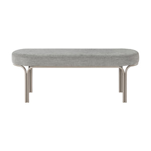 Chenille Fabric Bench