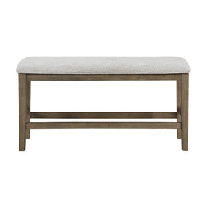Textured Fabric 6-Piece Counter Height Set