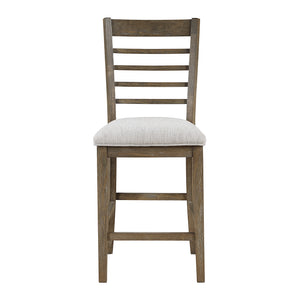 Textured Fabric 6-Piece Counter Height Set