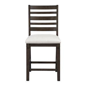 Textured Fabric Counter Height Chair