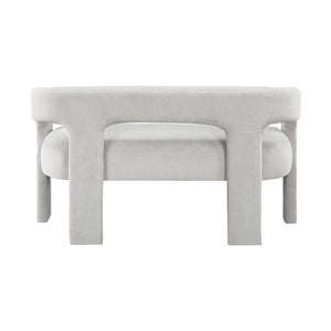 Boucle Fabric Dining Bench