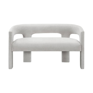 Boucle Fabric Dining Bench